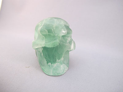 Green Fluorite Crystal Skull